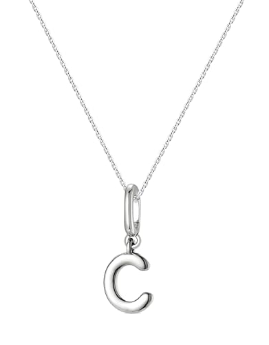 OVRUNS Initial Charm for Women Letter Bracelet Necklace Charms With Clasp | Alloy,nickel,safe for sensitive skin,Pendant with install clasp,fits bracelets with necklaces,great for gift - color: Silver, style: Letter C