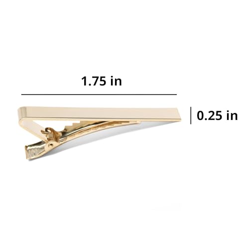 tiemart Tie Bar - style: Gold Skinny