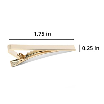 tiemart Tie Bar - style: Gold Skinny