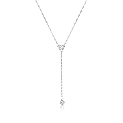 Zeffy Diamond Necklaces for Women, Dainty Gold Necklace 18k Gold Plated Layered Necklaces Simple Gold CZ Diamond Pendant Necklaces for Women Trendy Jewelry Gifts for Girls - color: Silver CZ Y Necklace