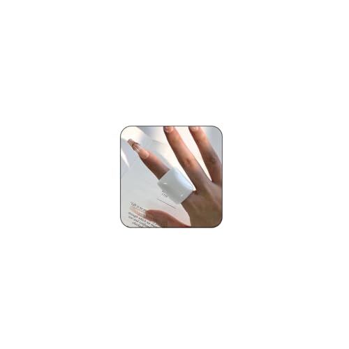 Resin Chunky Ring for Women Acrylic Chunky Geometric Irregular Rectangle Rings Big Multicolor Knuckle Plain Rings Fashion Y2k Statement Rings Cute Acrylic Chunky Ring Jewelry - color: White