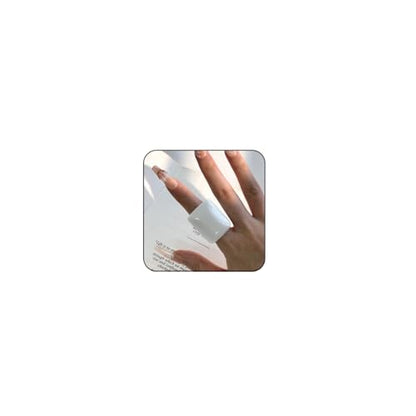 Resin Chunky Ring for Women Acrylic Chunky Geometric Irregular Rectangle Rings Big Multicolor Knuckle Plain Rings Fashion Y2k Statement Rings Cute Acrylic Chunky Ring Jewelry - color: White