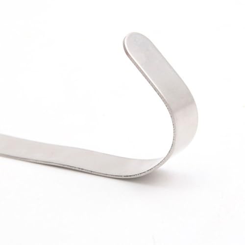 Operitacx 10pcs Stainless Steel Bracelet Blanks Core for Diy Leather Bracelet Making Silver Charm Spacers - size: 10pcs-10mm