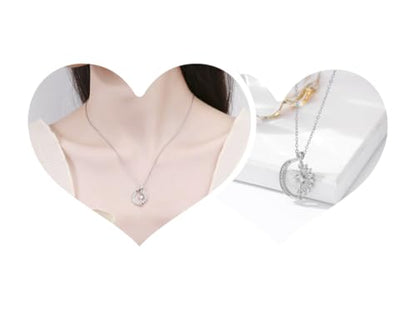 Angyape Badass Gifts For Women,To My Badass Squad Necklace We Always Have Each Other's Back All-Match Geometric Sun Necklaces Star and Moon Friendship Sliver Necklace Jewelry Gifts For My Best Friend - color: Set-Gold&Silver