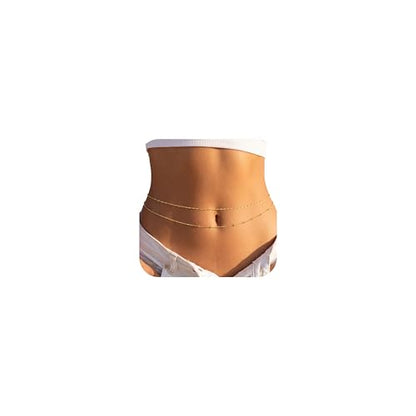 14K Gold Plated Belly Chain for Women, Boho Bikini Waist Jewelry | Adjustable Fit, Dainty Layered Look, Pearl, Shell & Starfish Options, Boho Body Jewelry, Beach, Vacation - color: Gold-Plated 3