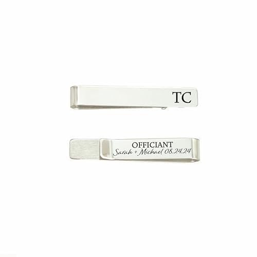 Personalized Officiant Gift Tie Clip Wedding Party Tie Bar Pastor Will You be my Proposal OFFICIANT-TIE