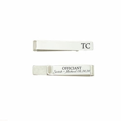 Personalized Officiant Gift Tie Clip Wedding Party Tie Bar Pastor Will You be my Proposal OFFICIANT-TIE