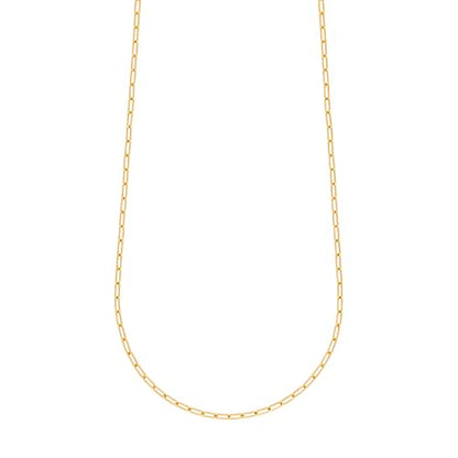DESTIN Jewelry 18K Gold Plated Paperclip Chain Necklace, 2.5-6.5mm | Waterproof, hypoallergenic and tarnish-resistant adjustable stainless steel layering chain for women. - color: 18K Yellow Gold Plated Stainless Steel, size: 24"+ 2", style: 2.5 MM