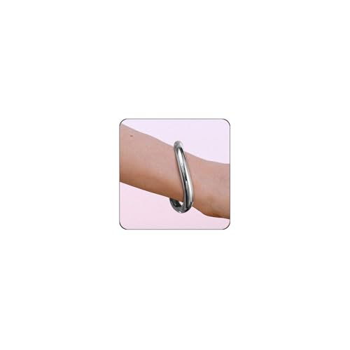 Elegance 11 designs Gold Plated Cuff Bangle Bracelets For Women Trendy Hinged Cuff Open Wide Chunky Gold Bracelet Minimalist Bangle Jewelry Gift - color: Silver Irregular