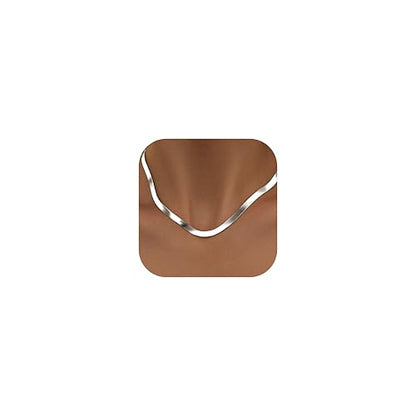 WomenGifts 14K Gold Silver Plated Herringbone Necklace for Women, Dainty Snake Chain Choker, Trendy Simple Long Layered Jewelry Non Tarnish, 3/4/5/8mm,14,16,18,20,22,24,26 Inch Thin & Chunky Options - color: Silver, style: 5mm-16inch