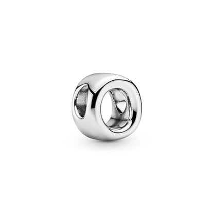 Pandora Alphabet Charm - Compatible Moments - Gift for Her - Made with Sterling Silver - with Gift Box - style: Letter O