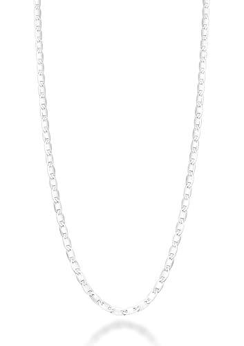 Gold Silver Necklace Chain With Adjustable Lobster Clasp, Diamond Cut Geometric Gold Beads Stationed on Dainty 2mm Cable Box Chain, 16 Inches Rolo Oval Figaro Link Singapore Chain. - color: Silver02