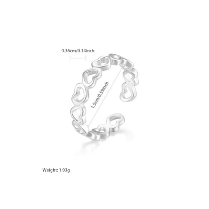 LOVECOM 925 Sterling Silver Lotus Flower Toe Rings for Women | 14K Gold Plated Adjustable Open Heart Toe Ring Flower Toe Ring Summer Beach Foot Birthday Jewelry Gifts for Mom Daughter - color: Style 2-Silver