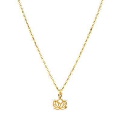 Baydurcan Friendship Anchor Compass Necklace Good Luck Elephant Pendant Chain Necklace with Message Card Gift Card - style: Louts flower