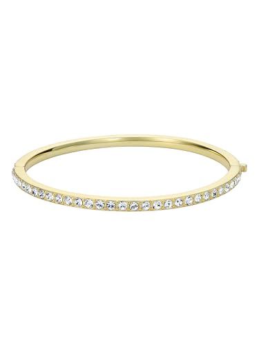 Ted Baker London Claudia Narrow Crystal Hinged Bangle Bracelet for Women - color: Gold/Crystal