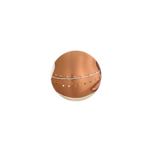 JFORYOU Waist Chain for Women Layered Belly Chain for The Waist Adjustable Waterproof Sexy Bikini Satellite Beads Chain Summer Non Tarnish Body Chain Jewelry for Women - color: D1 -3 Layered, gold