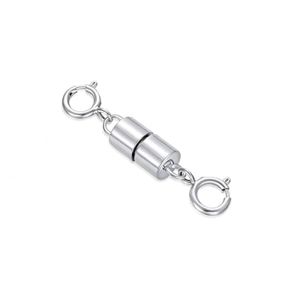 925 Sterling Silver Lobster Clasp for DIY Necklace Bracelet Jewelry Making, Double Spring Clasp with Closed Jump Rings, Necklace Extender Clasp Connector Bracelet Extension (Style 17) - style: Style 17