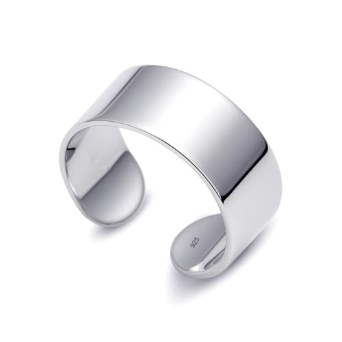 LeCalla 925 Sterling Silver Minimalist Toe Rings Set of Toe Ring Lightweight Simple Antique Open Adjustable Toe-Rings Beach Foot Jewelry Set for Women - color: 09. Classic Band (1 PCS)