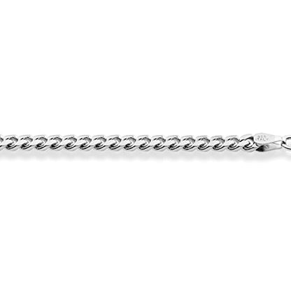 Miabella Italian Thick 925 Sterling Silver Cuban Link Chain Bracelet Men | 3.2mm, 5mm, 7mm, Solid Curb, Fine Jewelry, Made in Italy - size: 7mm