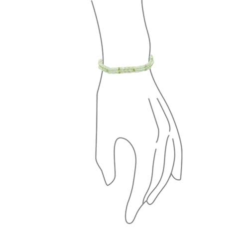 Natural Stones Mini Seed Bead Stretch Bracelet Stackable Strands (Set of 3) - color: Green Aventurine