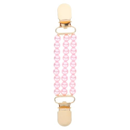 Vaguelly Faux Pearl Sweater Shawl Clip Chain for Women, Elegant Metal Sweater Pin with Privacy Protection, Holds Shirts and Cardigans Together, for Parties and Evening Events