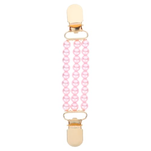 Vaguelly Faux Pearl Sweater Shawl Clip Chain for Women, Elegant Metal Sweater Pin with Privacy Protection, Holds Shirts and Cardigans Together, for Parties and Evening Events