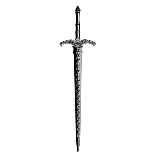 2PCS Viking Sword Hair Pins - Black Metal Hair Sticks for Women | Gothic Hair Accessories for Buns, Updos, Renaissance Festival, Halloween & Cosplay