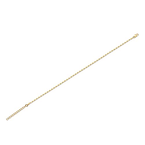 PAVOI 14K Gold Plated Chain Anklets for Women - Minimalist Link Chain Ankle Bracelet - Dainty Gold Anklets for Women - Trendy Summer Beach Jewelry Gifts - Snake, Figaro, Mariner, Paperclip, Beaded - style: Marina