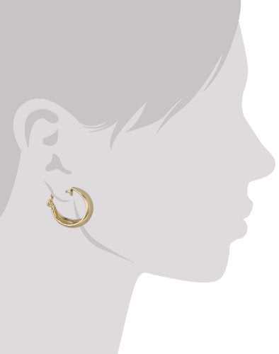 Anne Klein Women's Hoop Earrings, Layered Statement Fashion Jewelry for Everyday and Evening Wear - color: Gold Tapered