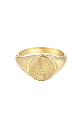 Zoe Lev Jewelry, Sterling silver, Gold Plated Pinky Signet Ring