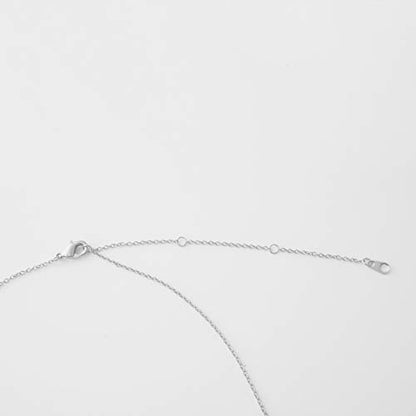 Honeycat Mini Drop Bar Necklace available in Gold, Rose Gold, and Silver | Minimalist, Delicate Jewelry - color: Silver