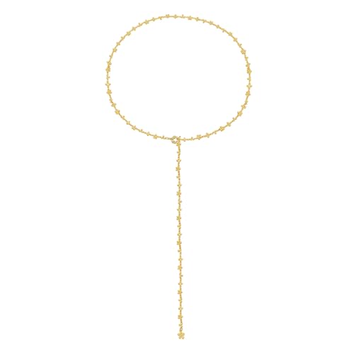 Elegant Gold Plated Y-Shaped Lariat Necklace for Women,Drop Pendant Choker, Fashion Y2K Jewelry Gift for Her