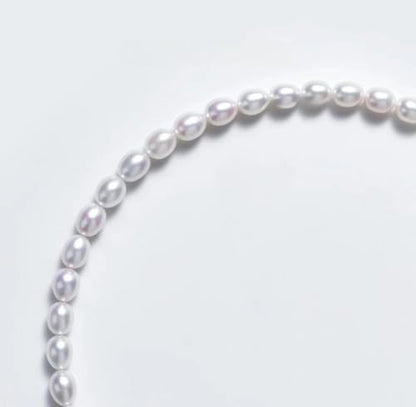 White Genuine Freshwater Cultured Pearl Necklace For Women And Men | Full Sizes from 3mm to 14mm Freshwater Pearls, AAA Grade & Above, A Love Gift Choice For Anniversaries And Birthdays - size: 6mm