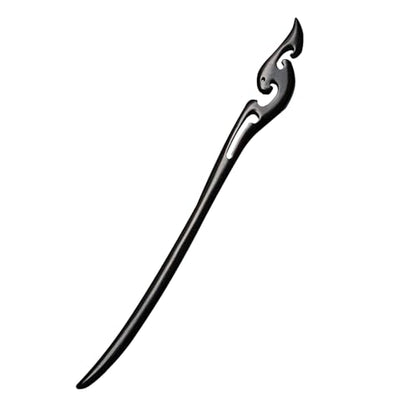 Hair Sticks for Buns 9.0" Ebony Hair Chopsticks for Women Long Hair Simply Wooden Hair Pin sticks (4-blackwood) - color: 4-blackwood