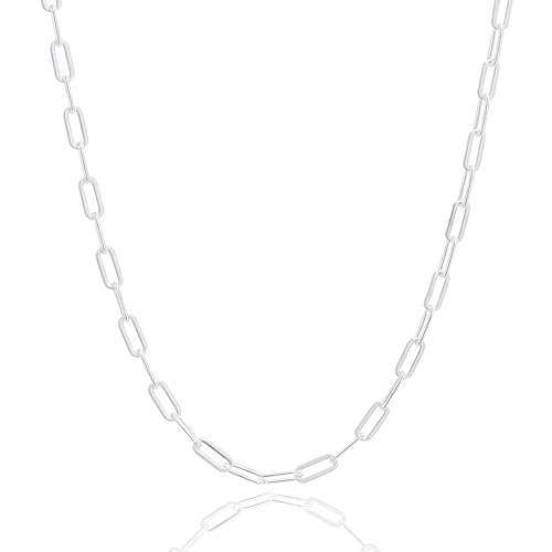 Womens Stainless Steel 18K Gold Plated Chain Necklace Jewelry Silver link Chain for Women Waterproof Never Tarnish 2/3/4mm 16 18 20 Inches - size: 20 inch, style: Crisscross Chain