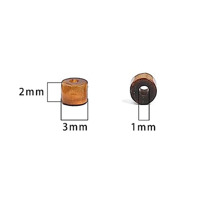 BEADIA Natural Yellow Tiger Eye Spacer Beads Caps Flat Round Loose Beads for Beading Jewelry Making 3mmx2mm 38cm - color: Yellow Tiger Eye, size: Flat Round 3mm x 2mm
