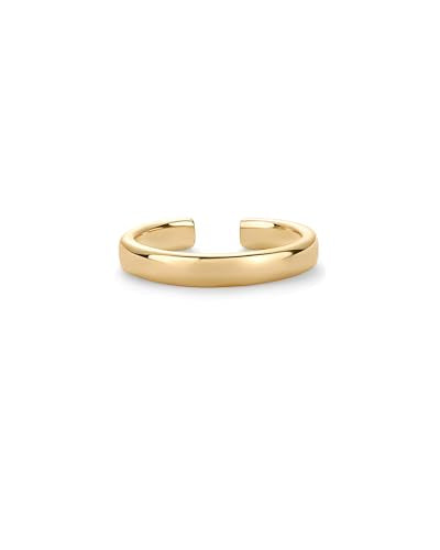 PAVOI 18K Gold Plated Toe Rings for Women | Trendy Criss-Cross and Classic Band Toe Ring - style: 3 Millimeters