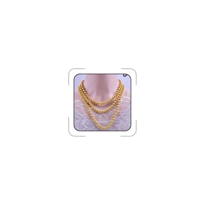 Pearl Necklaces for Women 60'' 70" Long Pearl Necklace 15.75'' Pearl Choker Necklace Chunky Bead Layered Faux Pearl Dangle Wedding Bridal 1920s Gatsby Christmas Costume Jewelry Gifts - color: Gold-60”