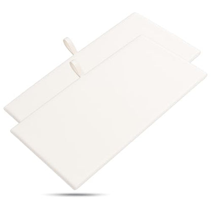 TheDisplayGuys For Your Modern Living 2-Pack Flat Foam Cushion Jewelry Display Pad Inserts - Velvet - Tray/Case Liners - Necklaces, Bracelets, Watches (White) by The Display Guys - color: White, size: Flat Pad