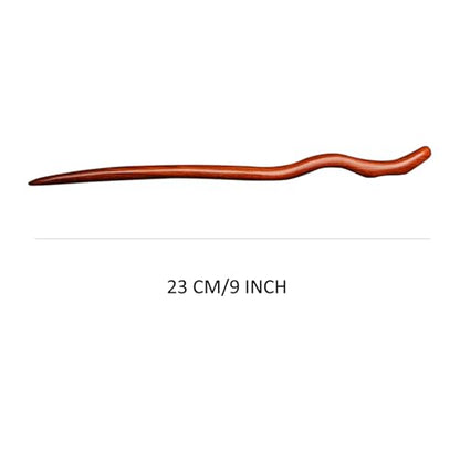 Hair Sticks for Buns 9.0" Ebony Hair Chopsticks for Women Long Hair Simply Wooden Hair Pin sticks (3-Rosewood 9”) - color: 3-Rosewood 9”