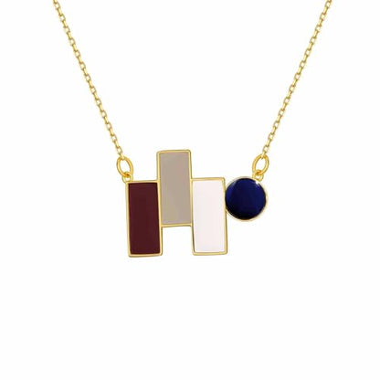 S.Leaf 18K Gold Plated Cubic Zirconia Choker Necklace for Women 925 Sterling Silver Layered Coin Moon Star Heart Circle Crystal Lariat Pendant Necklaces Gifts for Women Trendy - color: Colorful