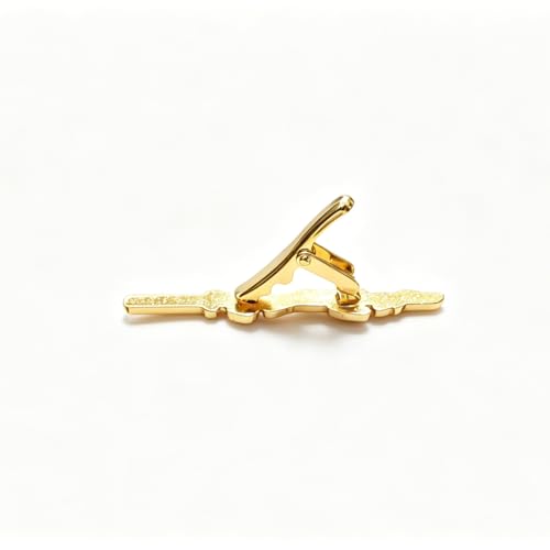 Anime Sword Enamel Tie Clips for Men, Gold-Tone, Anime Theme, Set of 9 Designs - color: Rengoku