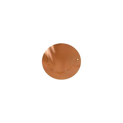 Dainty Necklaces with CZ Inlaid Minimalist Stackable Fashion Gifts - color: Eight-pointed Star-GD