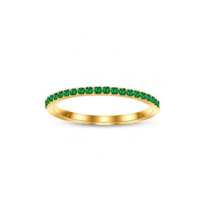 Birthstone Rings For Women, Silver Stackable Cubic Zirconia Stainless Steel Birth Stone Ring To My Daughter/Mom Birthday Unique Gifts Jewelry - color: 05-Gold-May