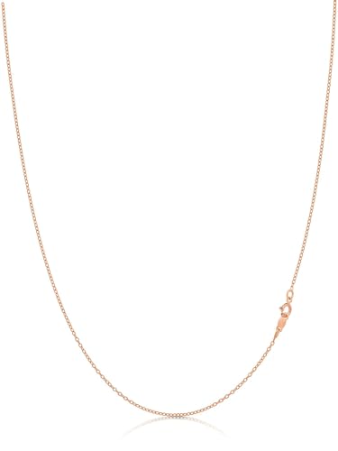 KEZEF 18K Gold Plated 925 Sterling Silver Box Chain Necklace for Women, 1mm Thin & Sturdy Italian Chain Necklace, Rose Gold & Silver Available, 15/16/18/20/22/24/30 Inch - color: Sterling Silver, size: 18 Inch (Popular Women's Length)