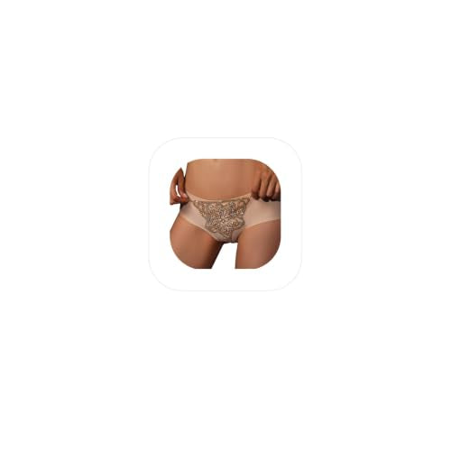Women Sexy Rhinestone Waist Body Chain Bikini Thong Panties Crystal Body Chain Jewelry (Gold) - color: Flower Pattern