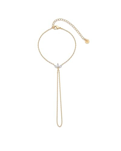 PAVOI Hand Chain Bracelet for Women, 14K Gold Plated Adjustable Ring Chain | Hand Chain Bracelet, Ring Bracelet Hand Chain, Arm & Body Jewelry - style: Marquise