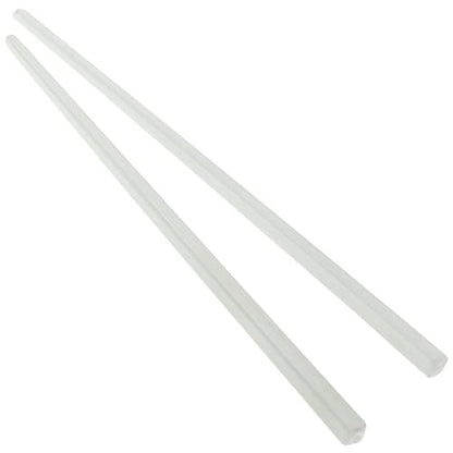 Camila Paris CP3177 French Twist Stick Hair Pin, Set of 2 White, Girls Chopsticks Hair Pins for Girls Spiral Updo Chignon Bun Holder, Styling Hair Accessories for Women, Made in France - color: White