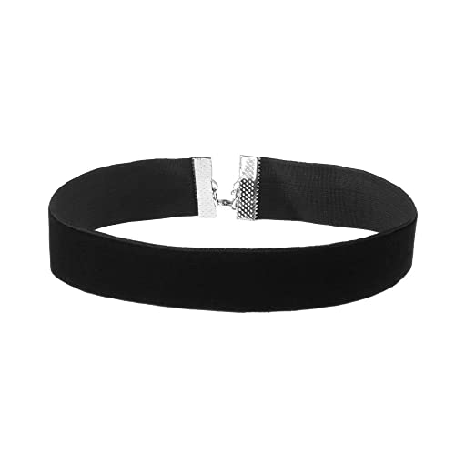 Velvet Choker Statement Jewelry Gothic Adjustable Elegant Classic Vintage Black Ribbon(1cm)
