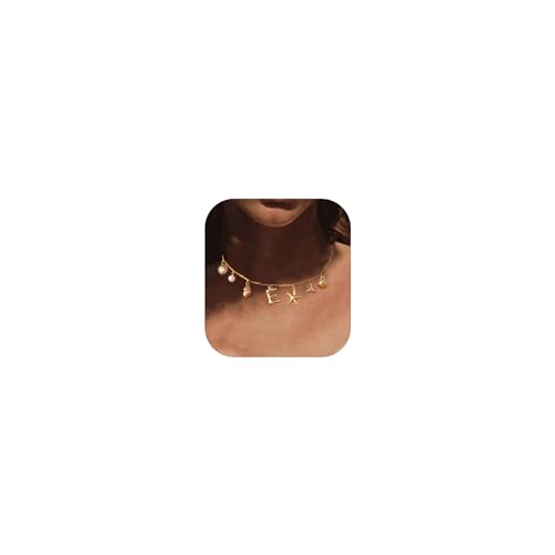 Dainty Gold Necklace for Women, Cute Long Necklace 14K Gold Plated CZ Lips Bead Y Shaped Lariat Necklace Simple Gold Choker Necklace Aesthetic Drop Necklace Trendy Gold Jewelry for Women - color: Gold- Lips